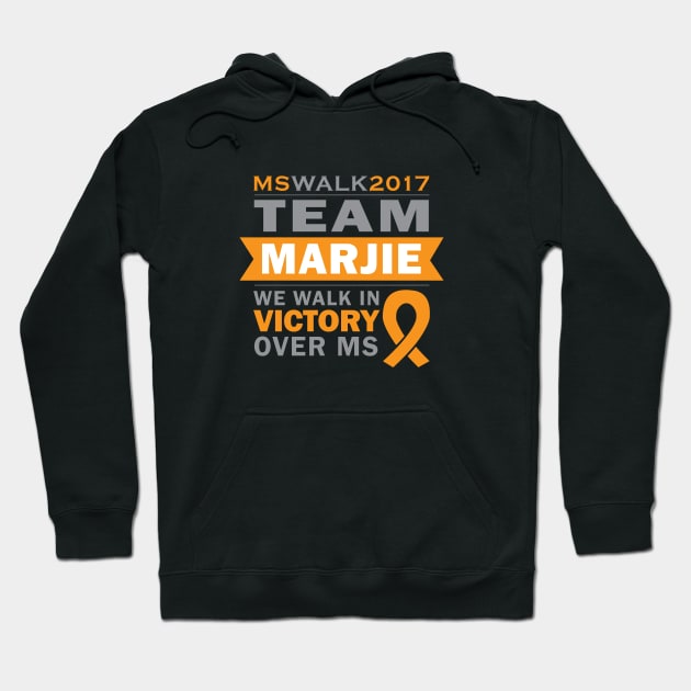 Team Marjie Walks MS 2017 Hoodie by LinesOfCharacter